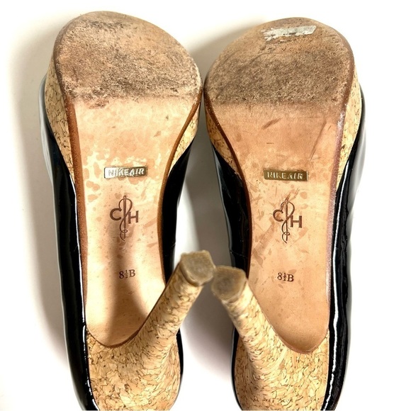 Cole Haan Women's Mariela Air OT Pumps shiny black womens size 8.5 - Picture 9 of 10